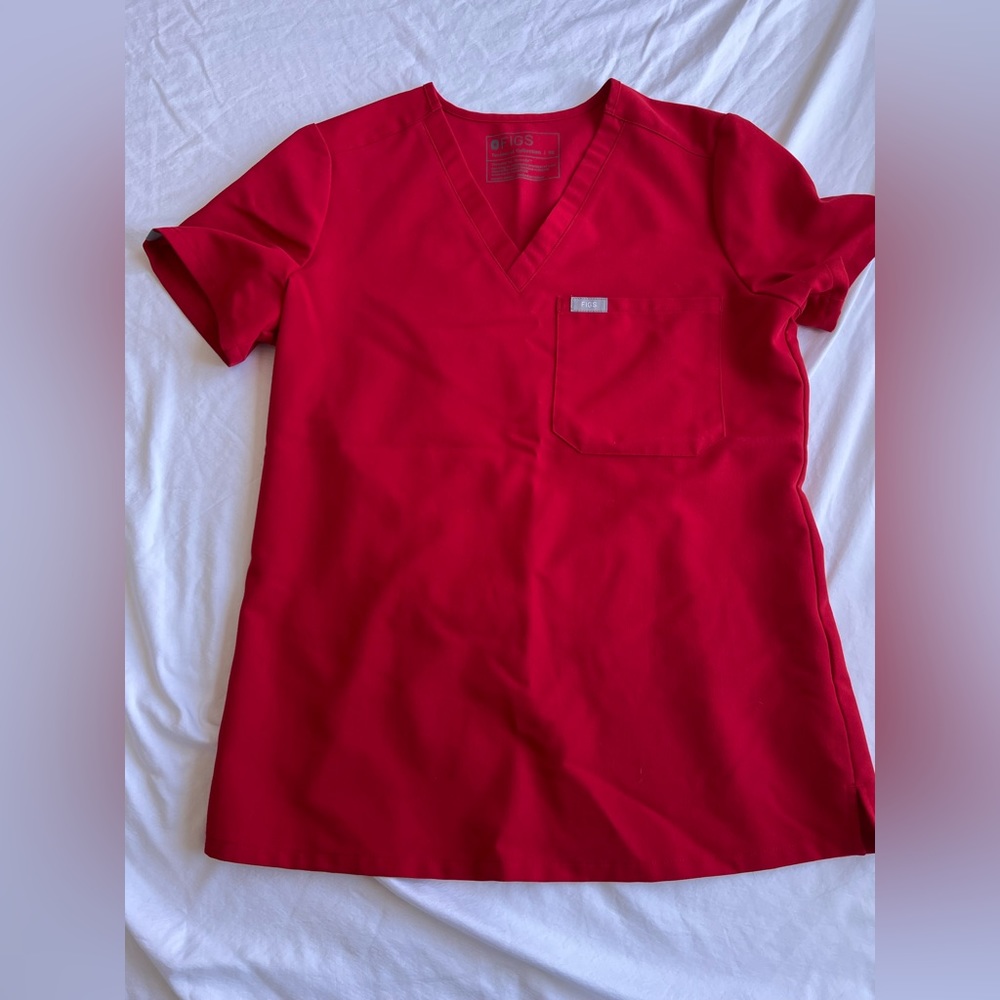 FIGS Catarina top XS - pop red